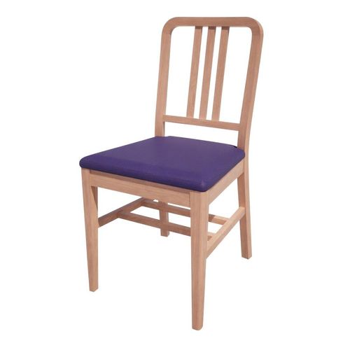 Bolero Bespoke Vicky Side Chair in Blue/Beech - HT915 - 1