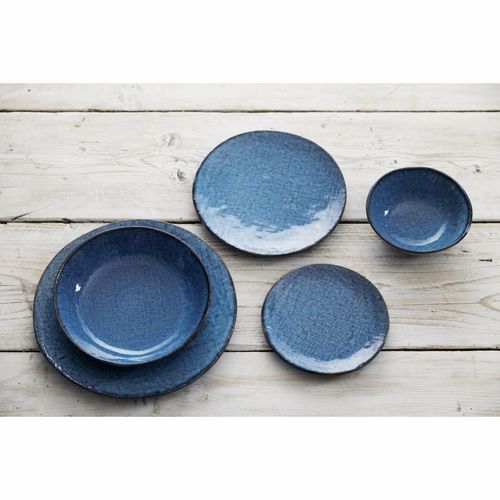 Olympia Denim Blue Coupe Plates 230mm (Pack of 6) - FU221 - 3