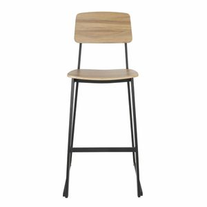 Bolero Beaufort Wooden Interior High Stools (Pack of 2) - FU525 - 3