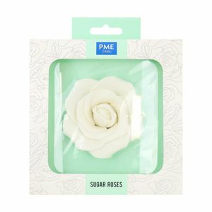 PME White Sugar Rose 90mm - HU357 - 1