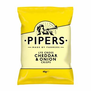 Pipers Lye Cross Cheddar & Onion 40g (Pack of 24) - CZ701 - 1