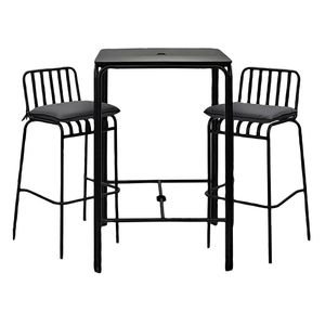 Tenby Outdoor Poseur Set in Onyx (Pack of 2 Sets) - HX566 - 1