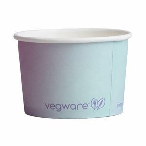 Vegware Single Scoop Ice Cream Pot Tutti Frutti 4oz (Pack of 1000) - HX483 - 1