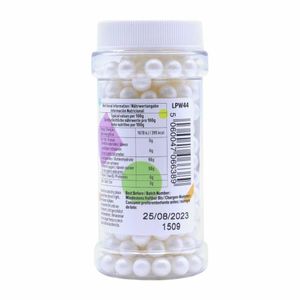PME Large Sugar Pearls 90g - White - HU220 - 3