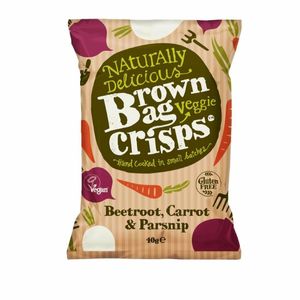 Brown Bag Crisps Lightly Salted Veggie Crisps 40g (Pack of 15) - FU436 - 1