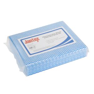 Jantex Heavy Duty Non-Woven Cloths Blue (Pack of 25) - HT492 - 1