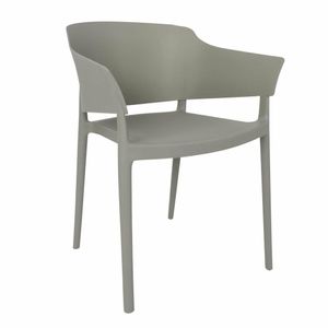 Bolero Lorenzo Cafe Chairs Medium Grey (Pack of 2) - DX970 - 1
