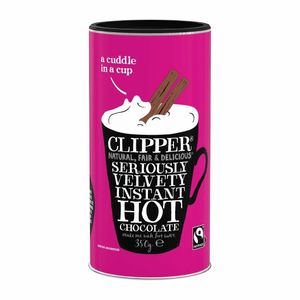 Clipper Fairtrade Seriously Velvety Hot Chocolate 350g - KA512 - 1