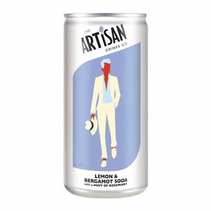 Artisan Drinks Cloudy Lemon & Bergamot Soda Cans 250ml (Pack of 12) - KA429 - 1