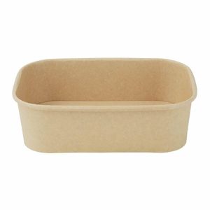 Fiesta Recyclable Rectangular Food Containers 650ml (Pack of 300) - HW621 - 3