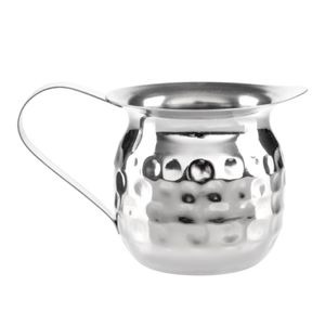 Olympia Mini Hammered Stainless Steel Milk Jug 78ml (Pack of 6) - HY117 - 3