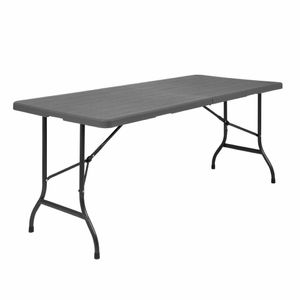 Bolero Wicker-Effect Rectangular Wicker Centre Folding Table 6ft - HW299 - 1