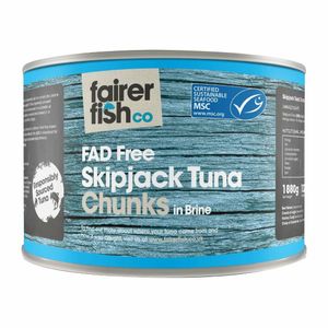 Fairer Fish MSC Free School Tuna Chunks in Brine 1.88kg - HW303 - 1