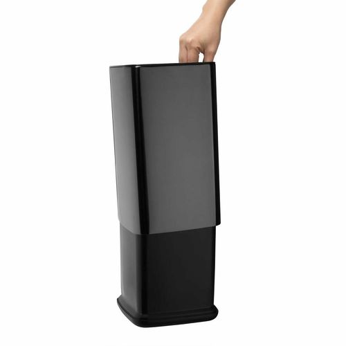 Bolero Square Waste Bin Titanium Black 7Ltr - HX259 - 3