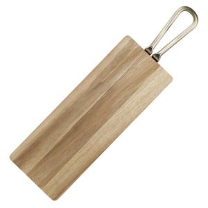 Olympia Rectangular Paddle Board Acacia Wood With Metal Handle 575x152mm - HX391 - 3