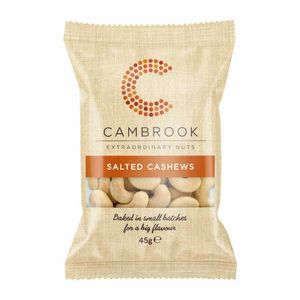 Cambrook Baked Salted Cashews Snack Pack 45g (Pack of 24) - KA484 - 1