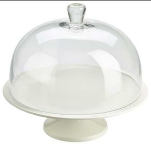 Glass Cake Stand Cover 29.8 x 19cm - 1