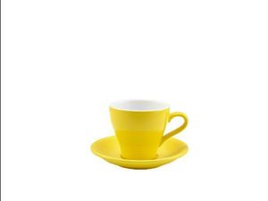 Genware Porcelain Yellow Saucer 13.5cm (Pack of 6) - 3