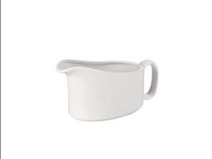 Genware Porcelain Sauce Boat 20cl/ 7oz (Pack of 6) - 1