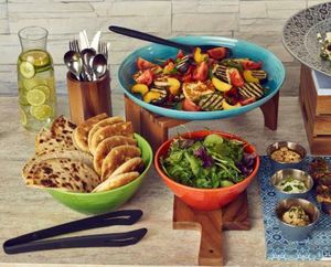 GenWare Acacia Wood Cutlery Cylinder - 3