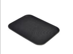 Gengrip 12" x 16" Rect. Non-Slip Tray Black - 1