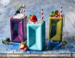 GenWare Blue Brick Tiki Mug 51cl/ 18oz (Pack of 4) - 3