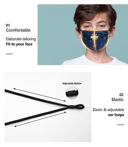 Custom Branded Children's Custom Fabric Face Mask - 4
