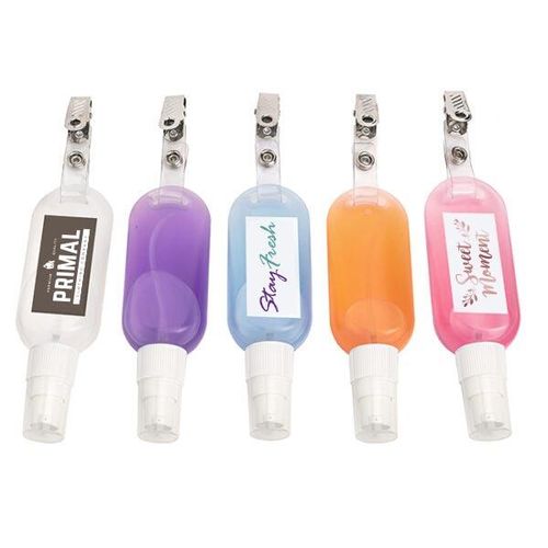 Custom Branded Antibacterial Hand Sanitiser On A Clip (50ml) - 1