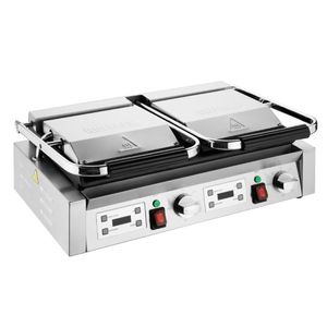 Buffalo Double Contact Grill Ribbed Plates - CU611 - 1