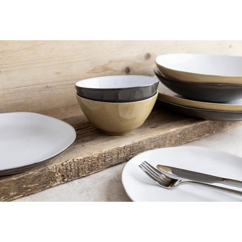 Olympia Raw Recycled Clay Natural Coupe Plates 260mm (6 Pack) - HS331 - 5