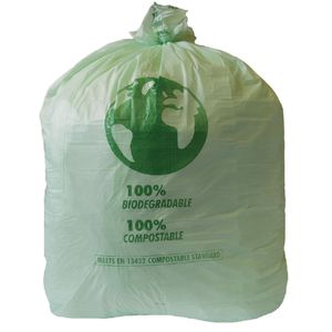 Jantex Green Compostable Bin Liners 90Ltr (20 Pack) - HW685 - 1