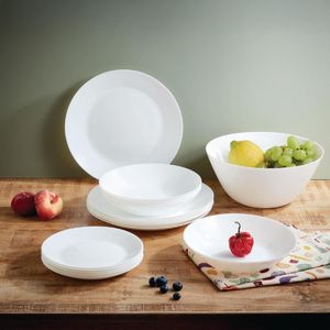 Luminarc ZelIe Dinner Plates White 250mm (12 Pack) - JA192 - 3