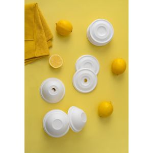 Vegware Nourish Moulded Fibre Cold Cup Dome Lids with Hole 89-Series (1000 Pack) - HZ943 - 3