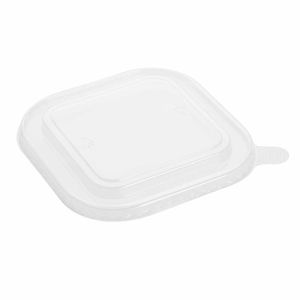 Fiesta Recyclable PET lid for Square Container Bases (300 Pack) - HW019 - 1