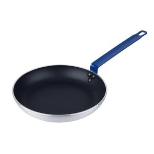 Hygiplas Aluminium Non-stick Teflon Platinum Plus Frying Pan with Blue Handle 28cm - HT972 - 1