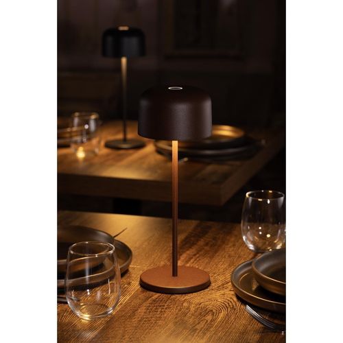 Olympia Siena Table Lamp Round Dome Chestnut 300mm - HZ209 - 7
