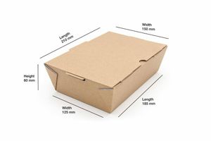 Large On the Go Box no Window (Microwavable) (Case of 150) - 3