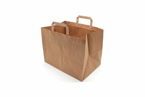 Extra Large Kraft SOS Paper Carrier Bag (Case of 250) - 1