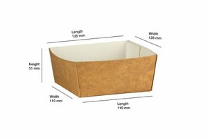 Compostable Kraft Pie Tray (Case of 500) - 3