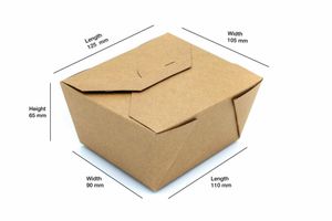 No.1 Leak Proof Kraft Deli Box (Case of 450) - 3