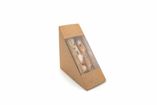 Kraft 65mm Standard Sandwich Wedge (Case of 500) - 1