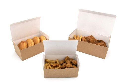 Small Kraft Compostable Chicken Box (Case of 500) - 5