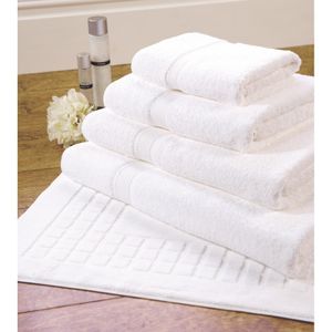 Mitre Luxury Savanna Face Cloth White (10 Pack) - HR088 - 3