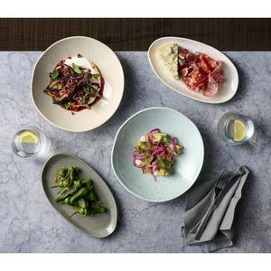 Churchill Stonecast Natural Organic Platters Nutmeg Cream 260x150mm (6 Pack) - JF663 - 3