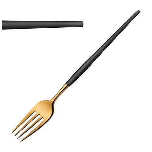 Amefa Soprano Table Forks Black & Gold (12 Pack) - JD261 - 1