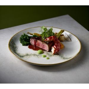Churchill Stonecast Spice Barley White Coupe Plates 260mm (12 Pack) - JC757 - 3