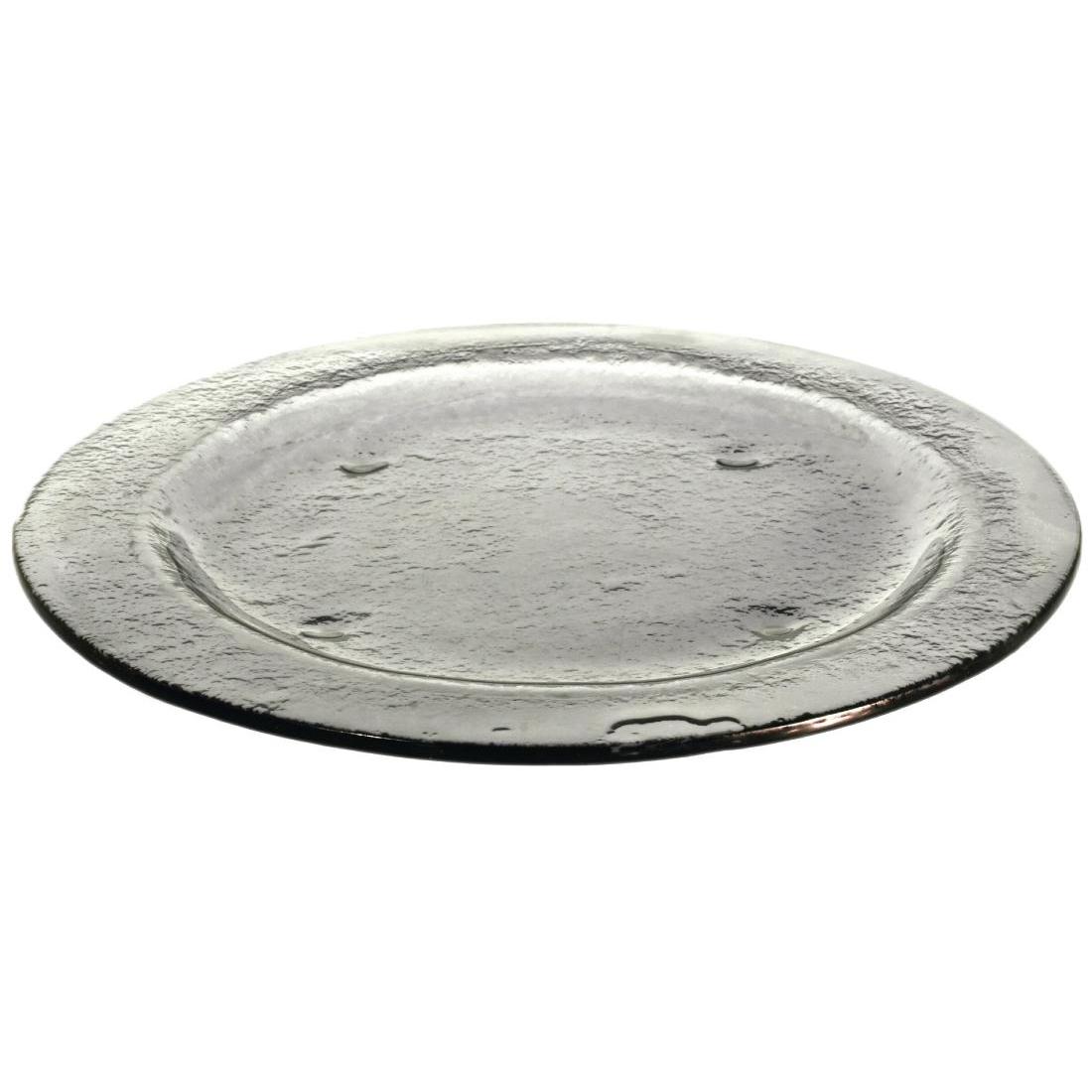 DM367 - Olympia Round Glass Plates Smoke Grey 270mm - Case - DM367