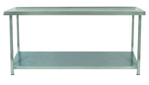 Parry Stainless Steel Table With One Undershelf - TAB21600 - 1