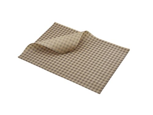 Greaseproof Paper Brown Gingham Print 35 x 25cm - PN0829LGBK - 1