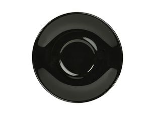 Genware Porcelain Black Saucer 16cm/ 6.25 (Pack of 6) - 182115BK - 1